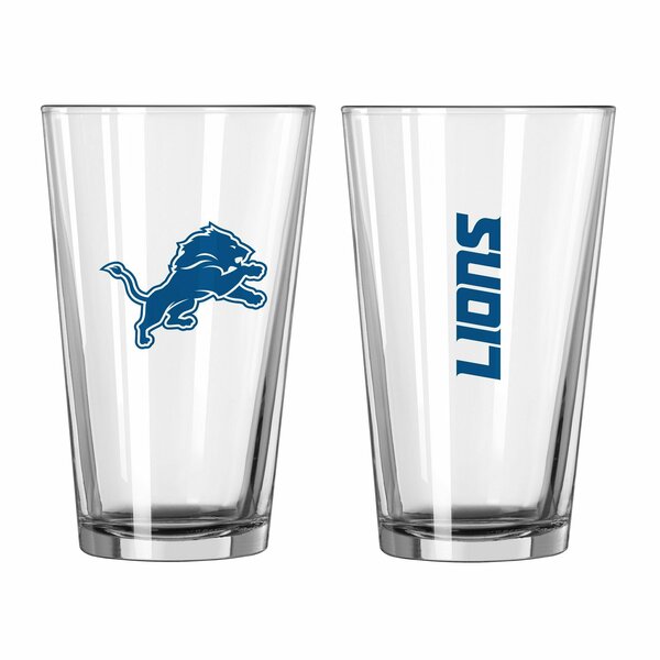 Logo Brands Detroit Lions 16oz Gameday Pint Glass 611-G16P-1